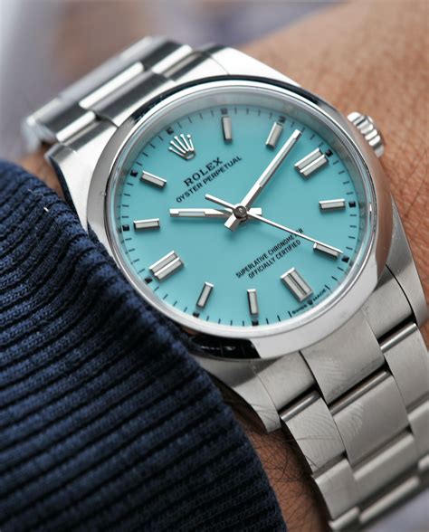 Rolex op tiffany blue